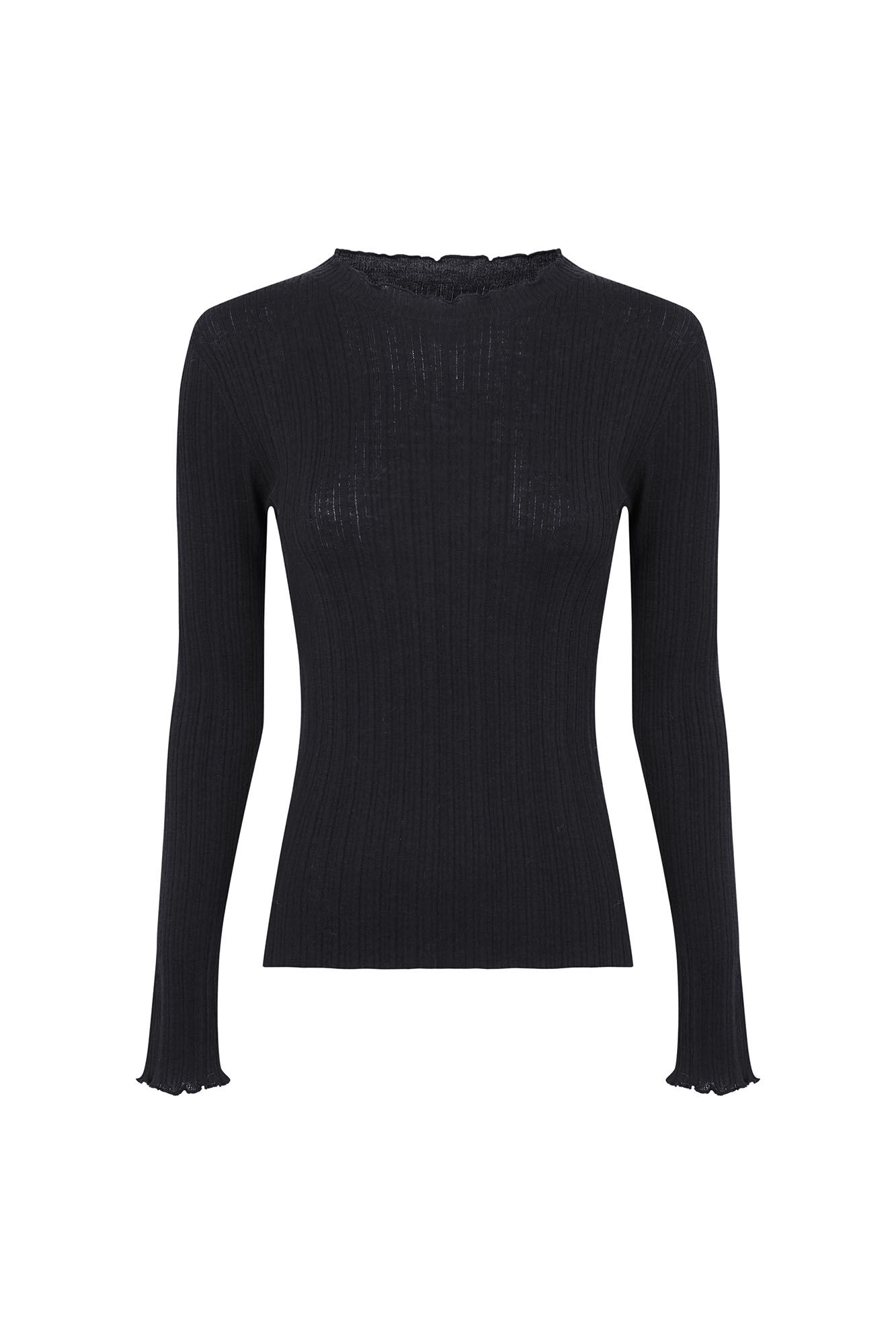 Hoss Intropia Nidia. Top con detalle de ondas Gris