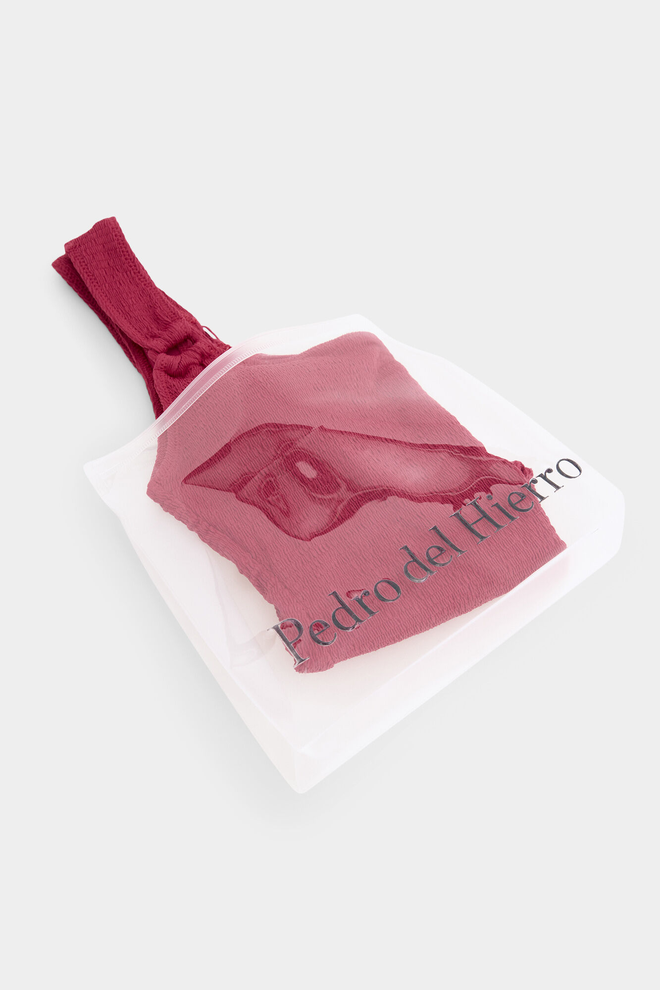 Pedro del Hierro Ba&ntilde;ador tejido textura Rosa