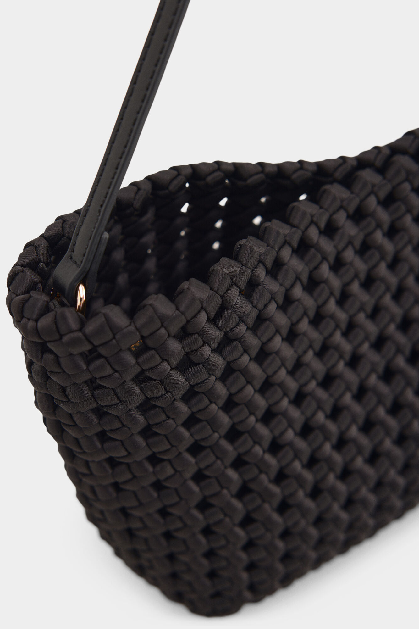 Pedro del Hierro Bolsa de hombro trenzada Negro