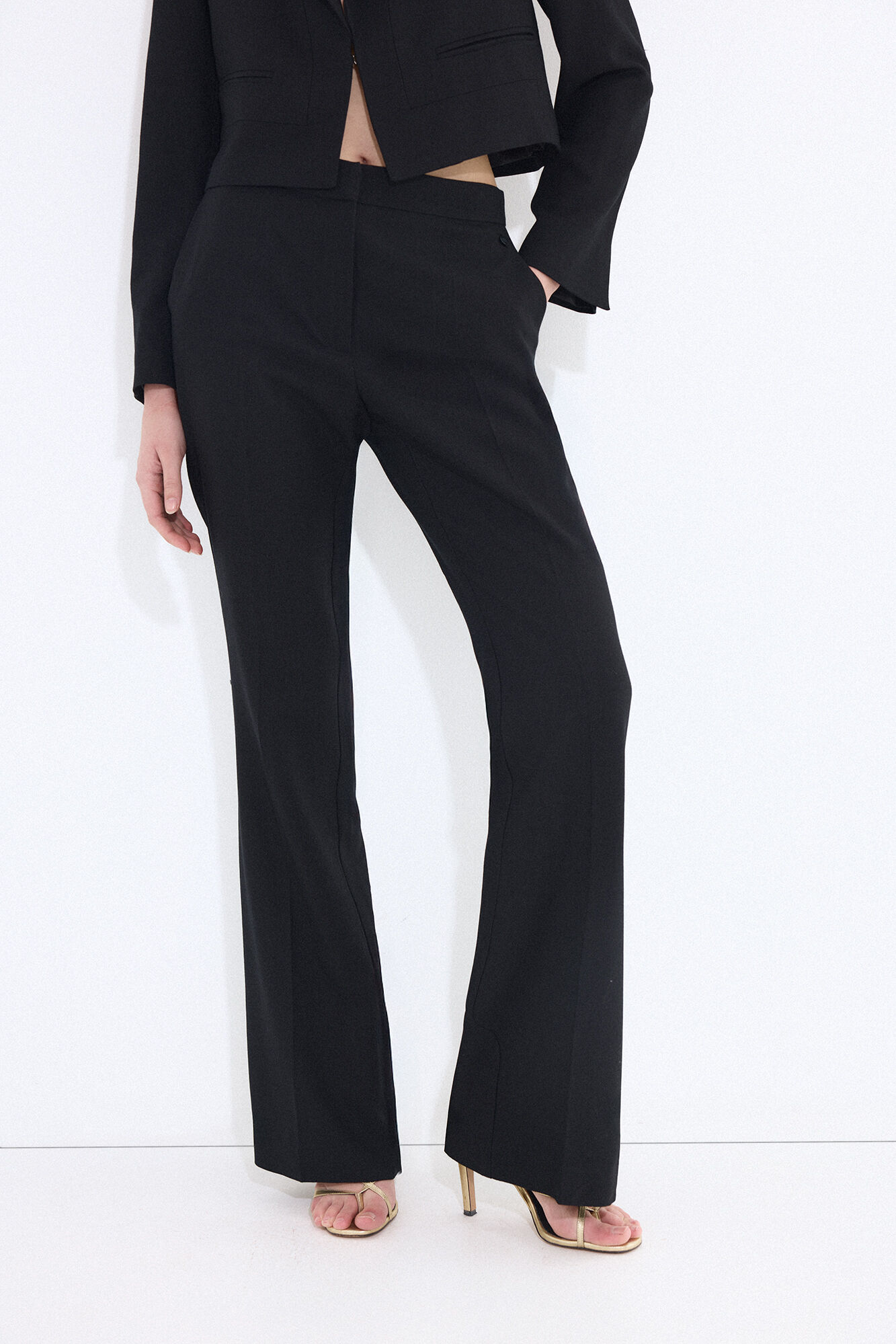 Pedro del Hierro Pantal&oacute;n flare negro Negro