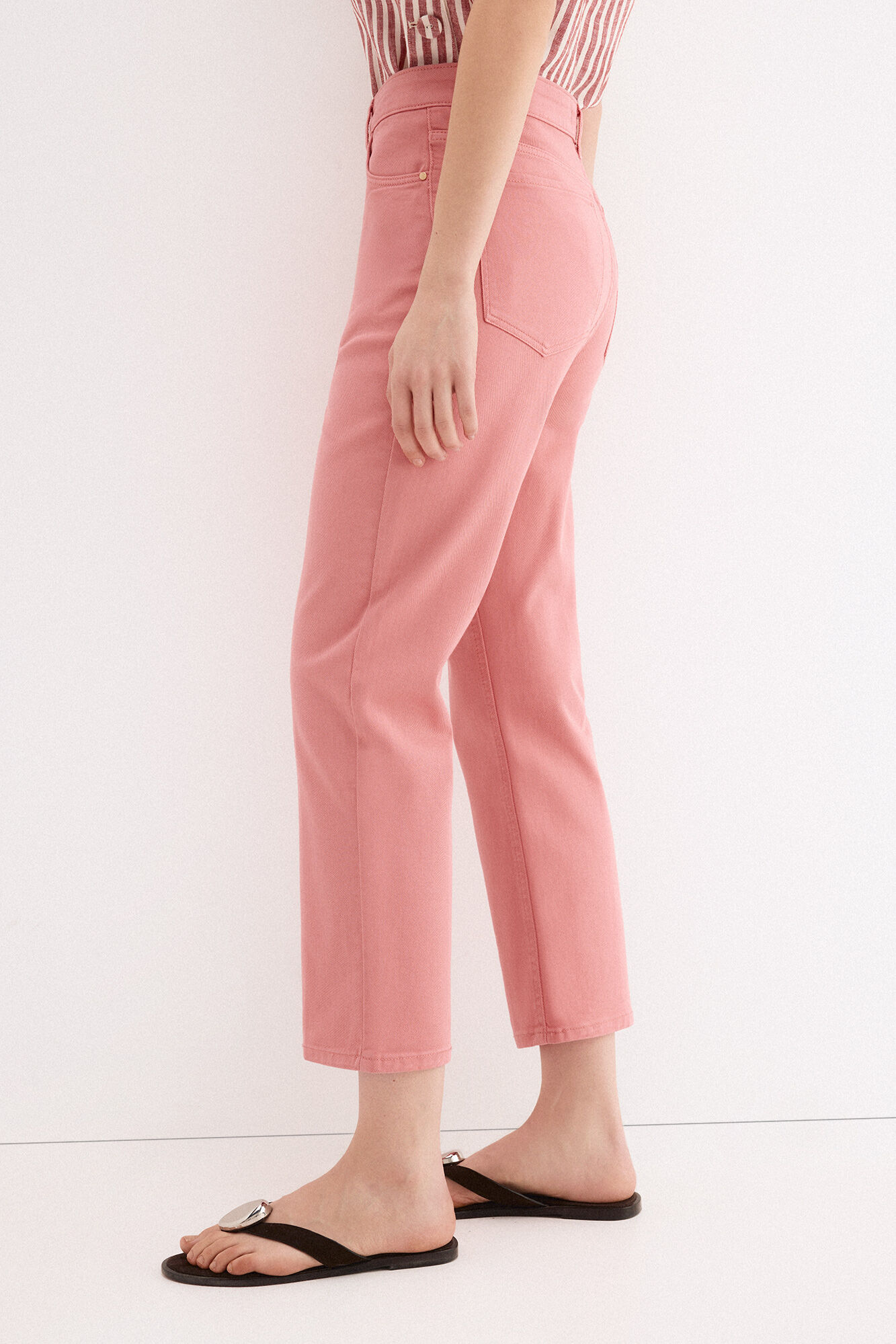 Pedro del Hierro Jeans capri rectos b&aacute;sicos Coral