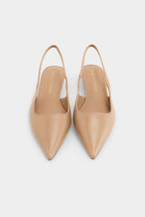 Pedro del Hierro Zapato plano piel brillante Crudo