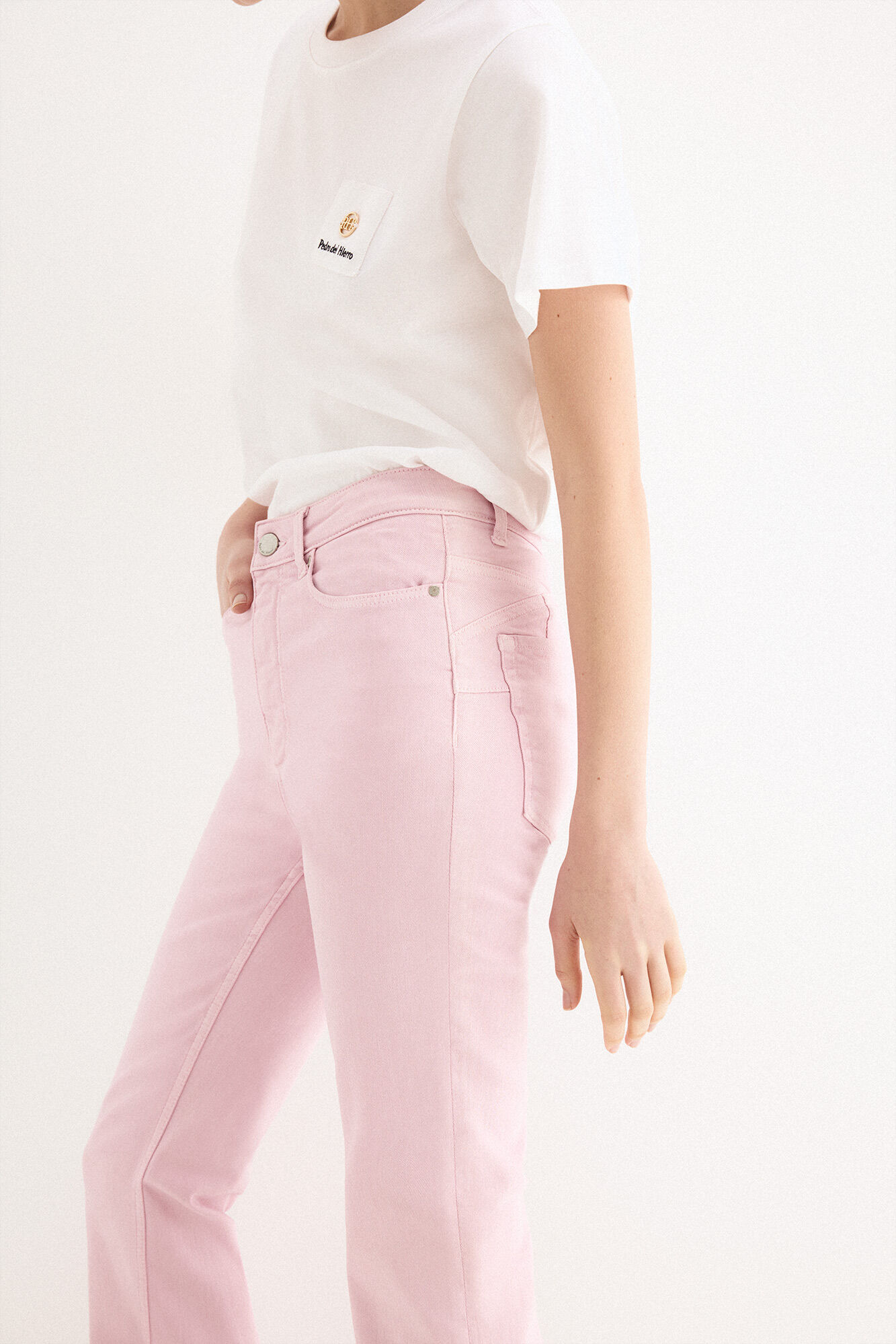 Pedro del Hierro Jeans push up flare Rosa