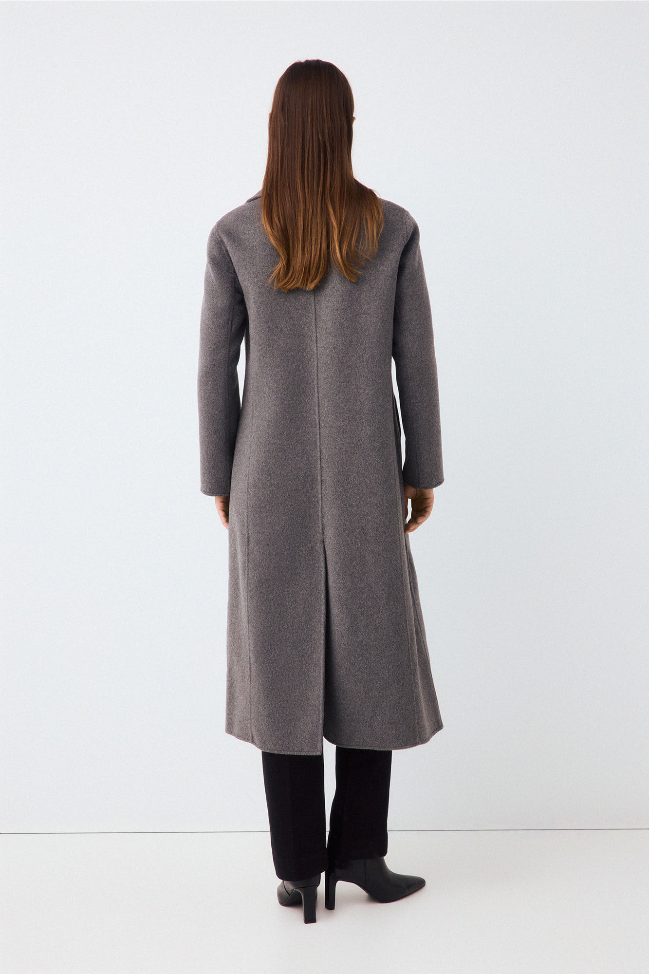 Pedro del Hierro Abrigo doble faz tailoring Gris