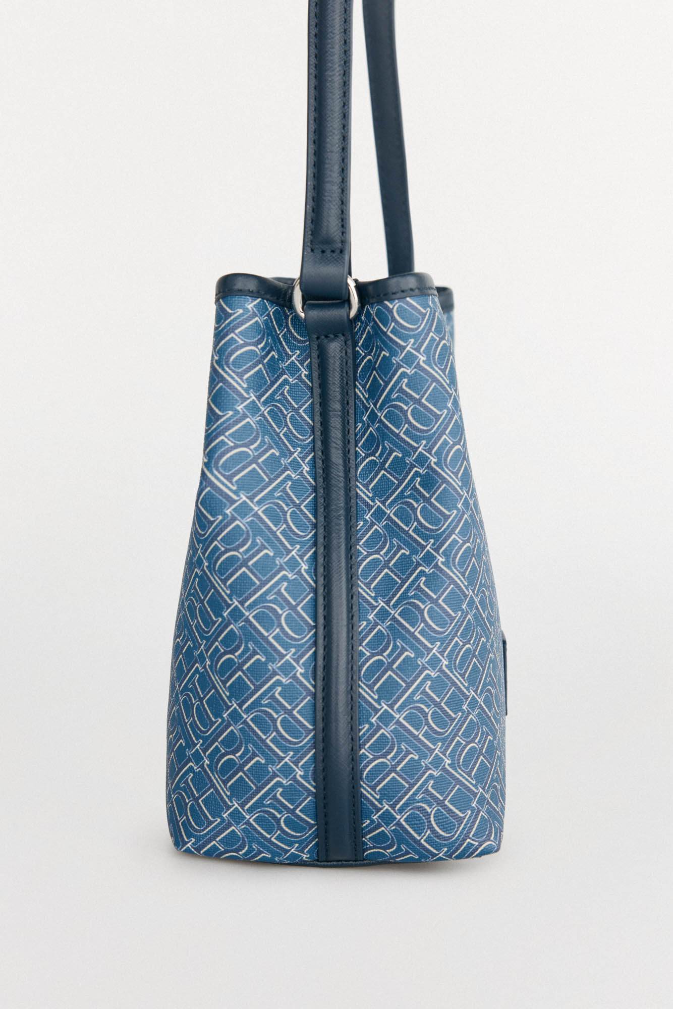 Pedro del Hierro Bolsa bucket doble asa monograma Azul