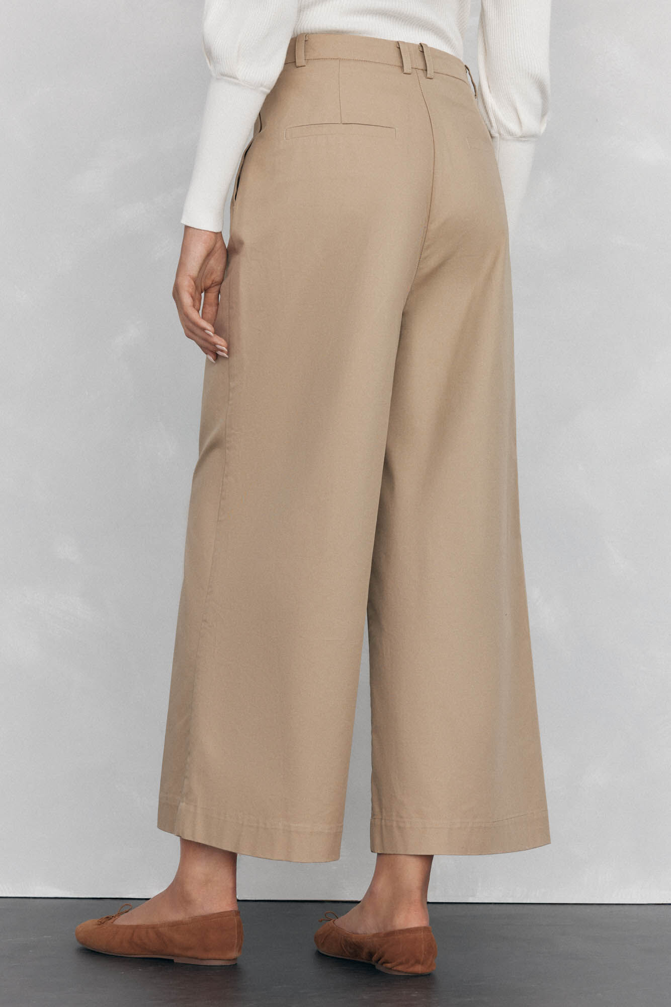 Pedro del Hierro Pantal&oacute;n recto Beige