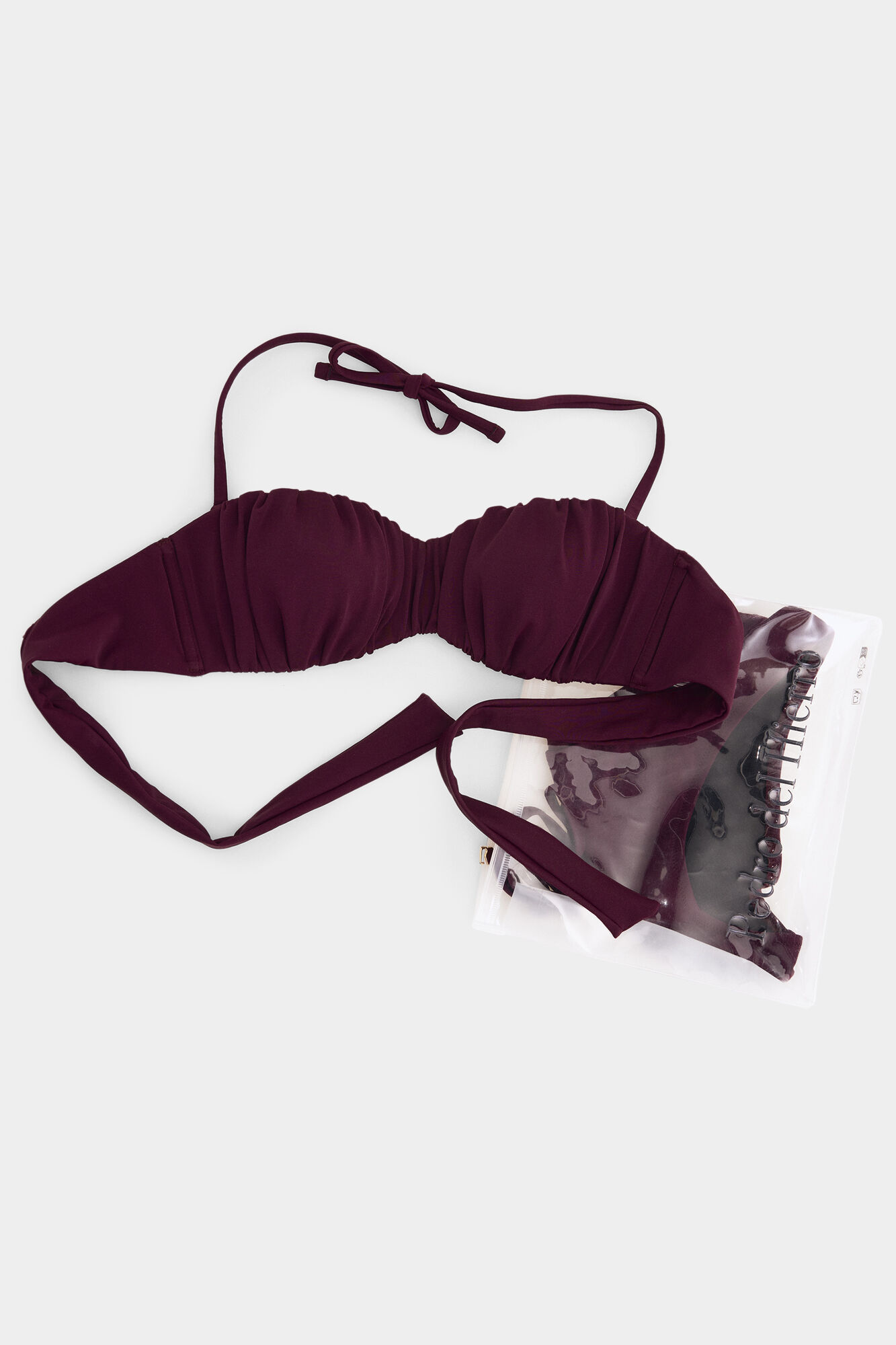 Pedro del Hierro Bikini frunces Burdeos