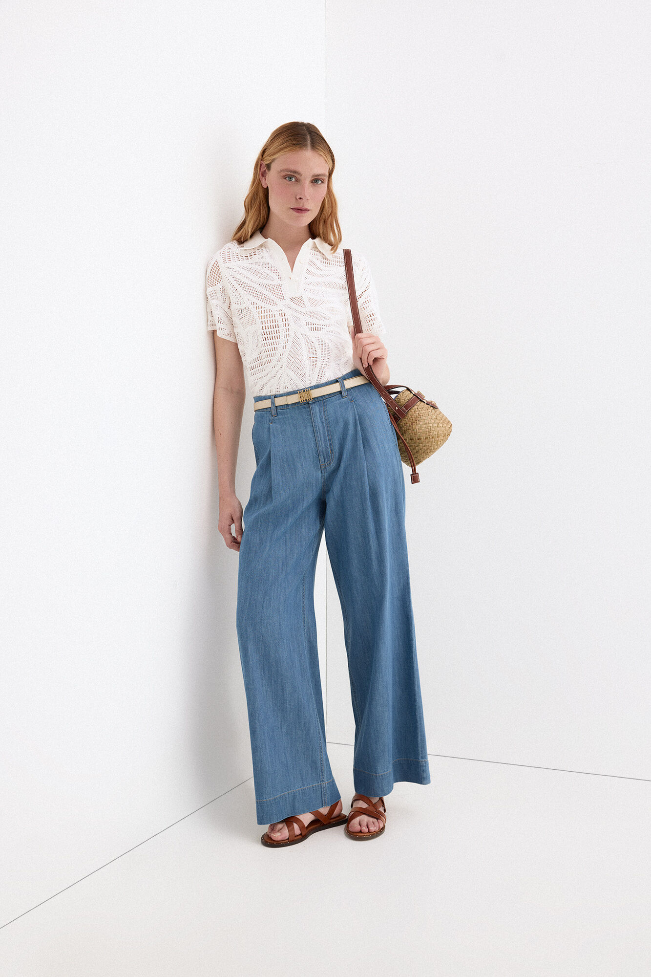 Pedro del Hierro Jeans wide leg classic