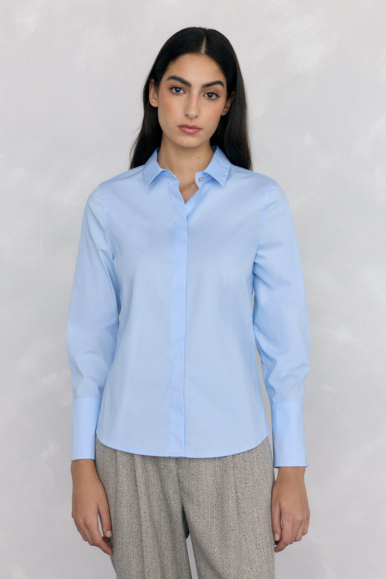 Pedro del Hierro Camisa b&aacute;sica de f&aacute;cil planchado Azul
