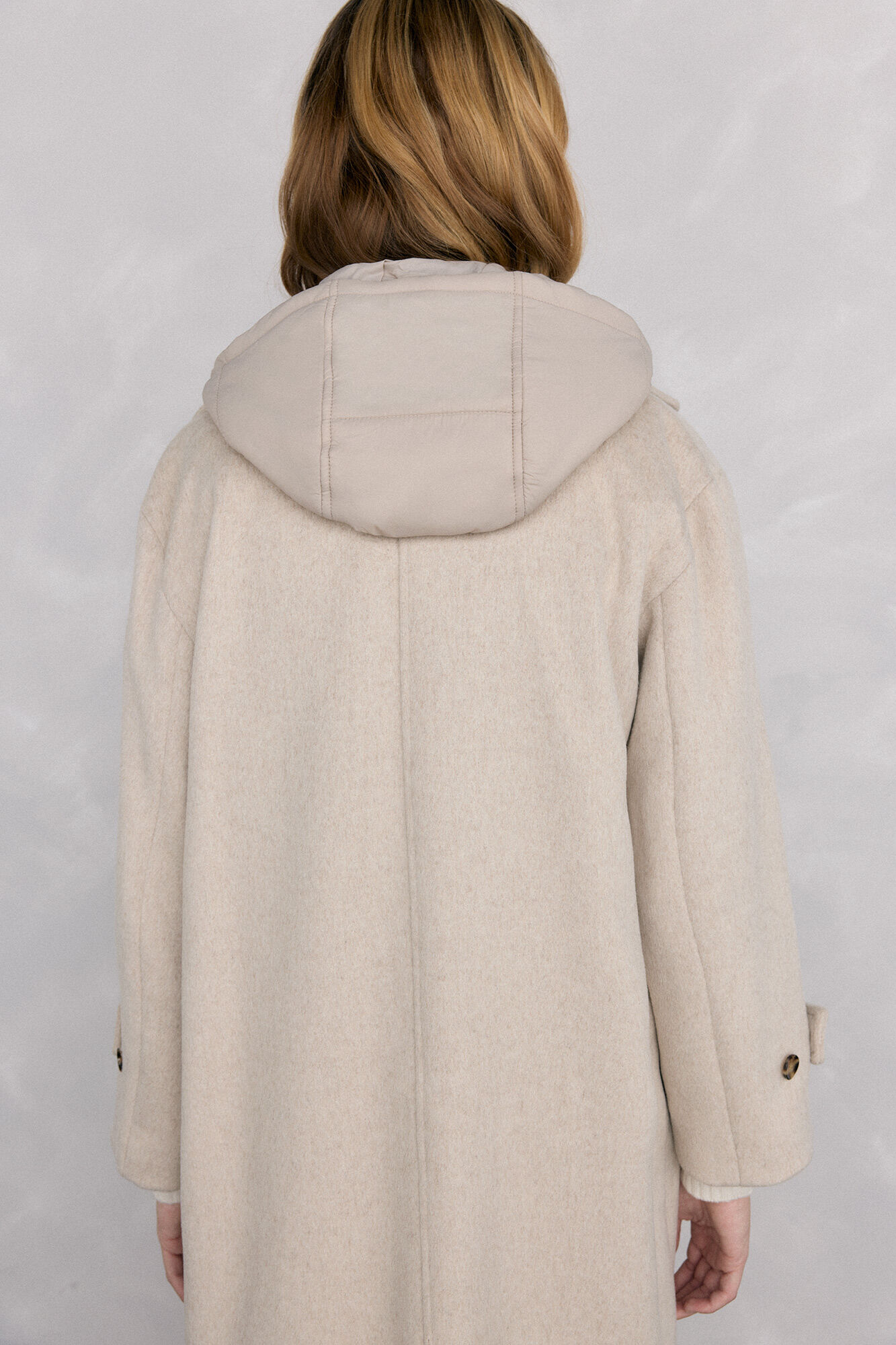 Pedro del Hierro Abrigo y chaleco interior Beige