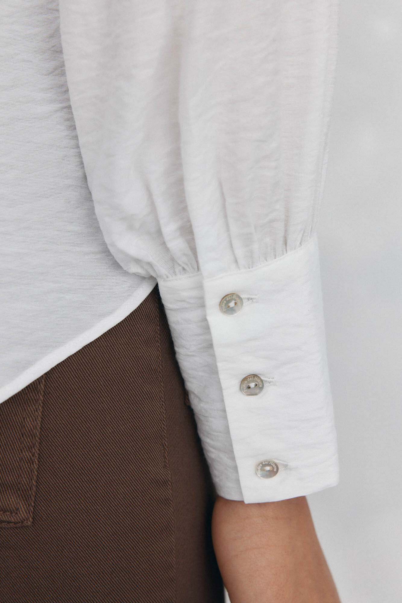 Pedro del Hierro Blusa holgada lisa Blanco