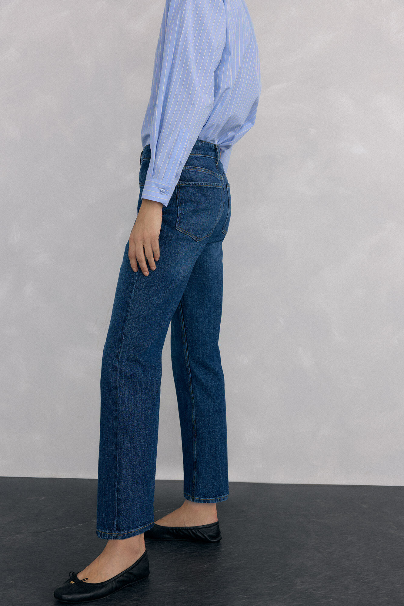 Pedro del Hierro Jeans straight basic Azul