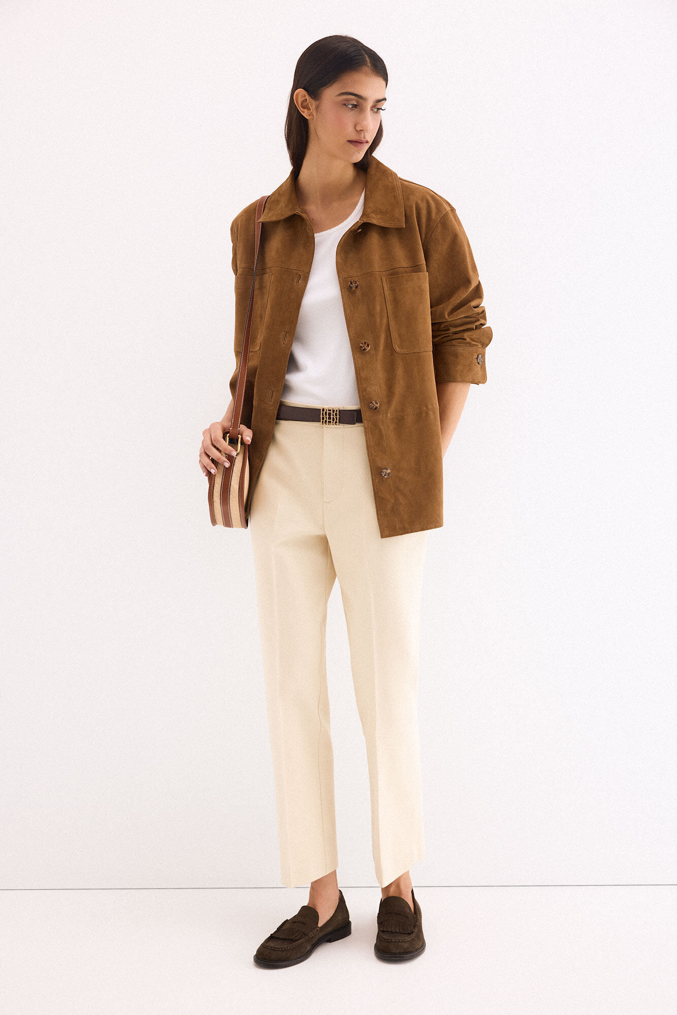 Pedro del Hierro Pantalones rectos cl&aacute;sicos