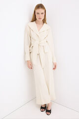 Pedro del Hierro Pantal&oacute;n recto de lino Crudo