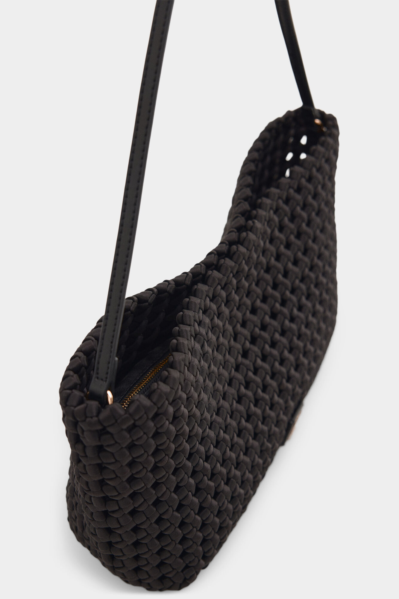 Pedro del Hierro Bolsa de hombro trenzada Negro