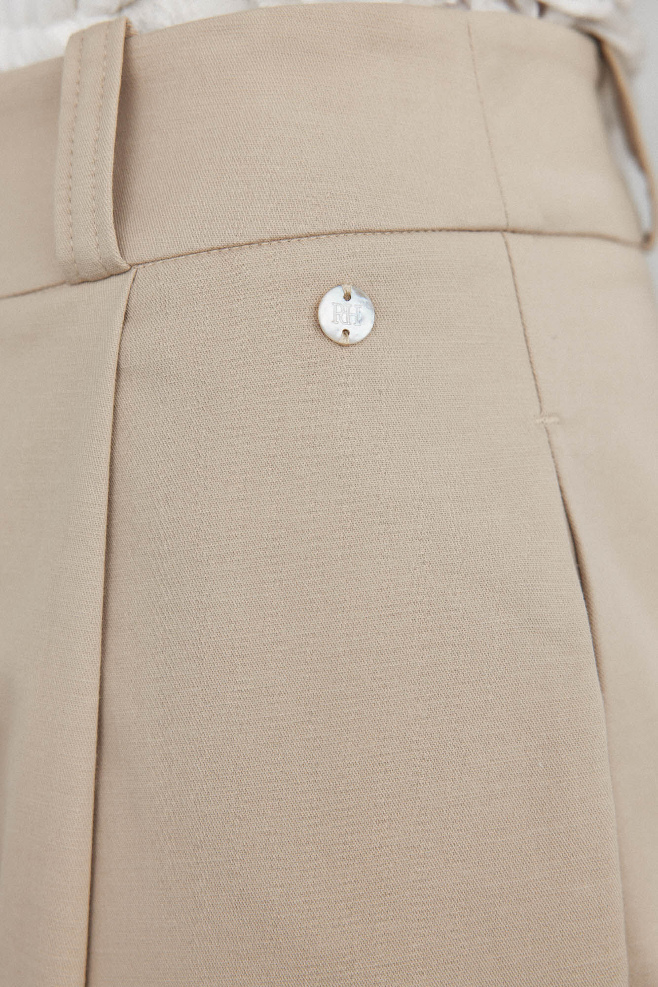 Pedro del Hierro Pantal&oacute;n bajo ajustable Beige