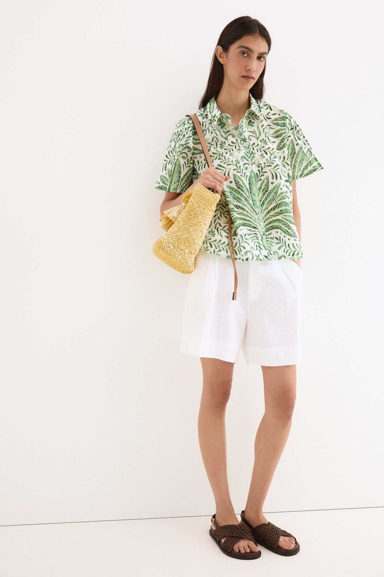Pedro del Hierro Camisa estampada manga corta