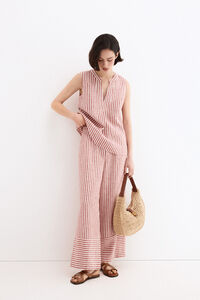 Pedro del Hierro Pantalones wide flare cl&aacute;sicos