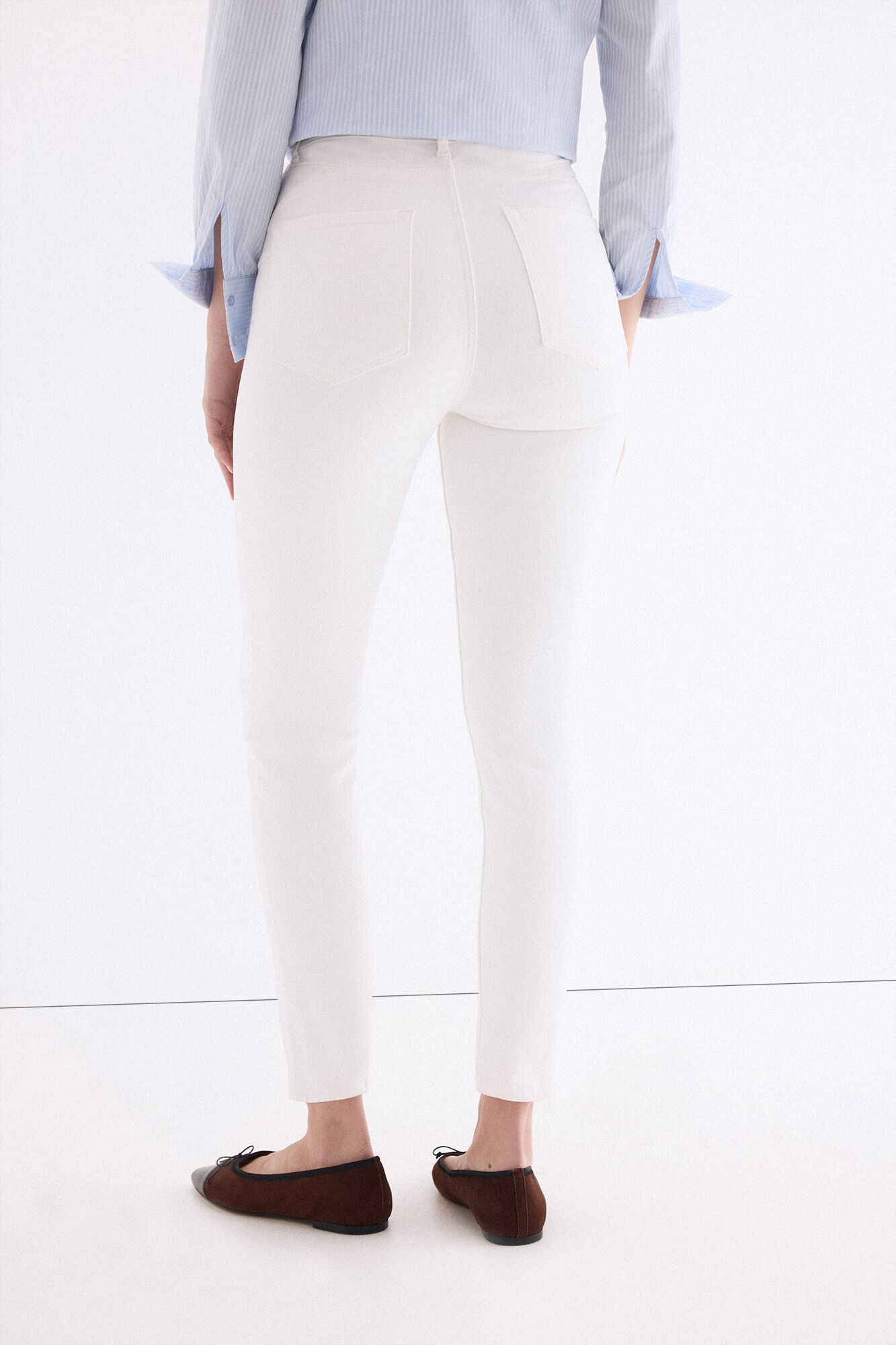 Pedro del Hierro Jeans push up skinny Blanco