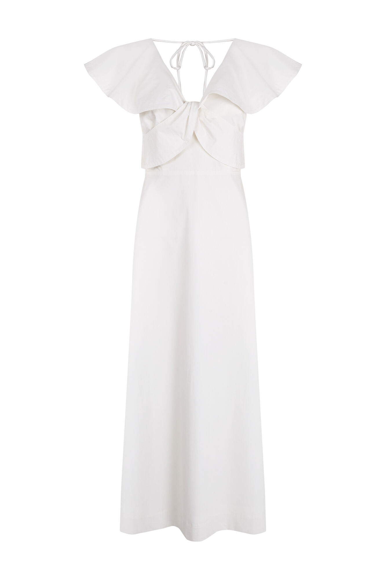 Pedro del Hierro Vestido midi volantes Blanco