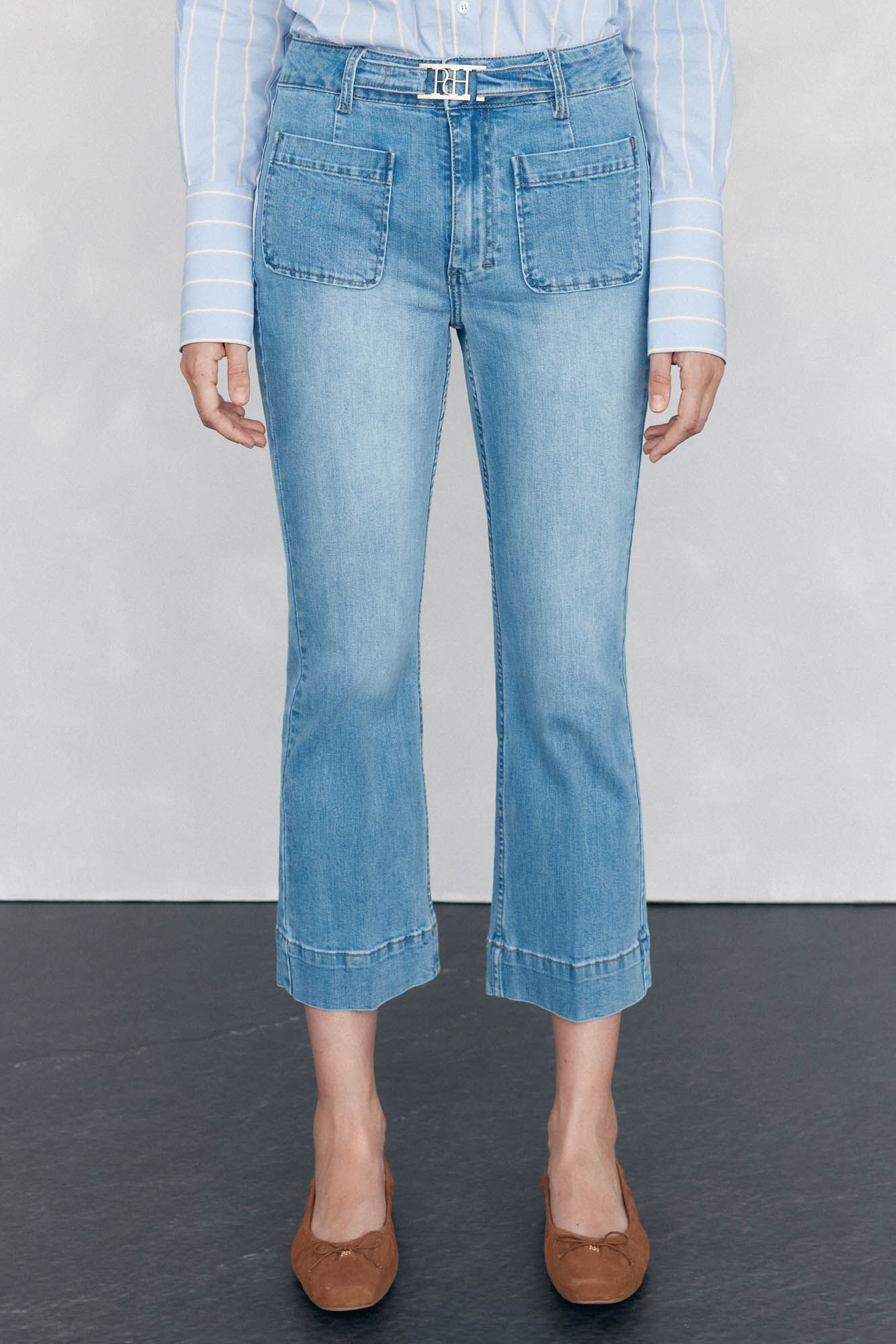 Pedro del Hierro Jeans stove pipe cropped