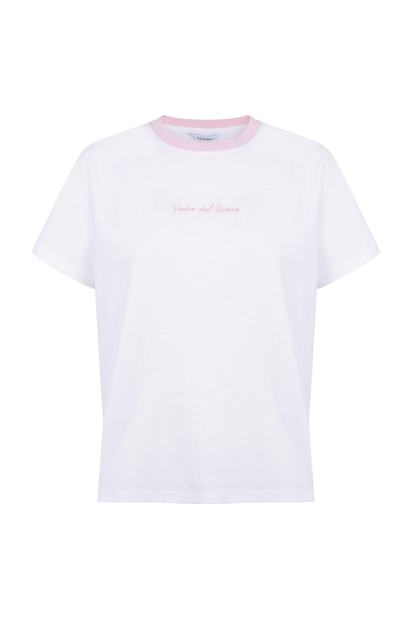 Pedro del Hierro Playera con contraste Pedro del Hierro Rosa