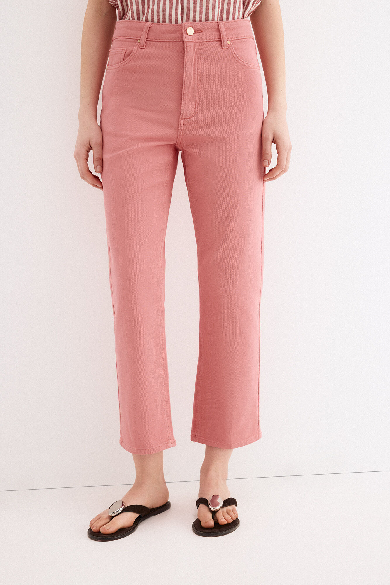 Pedro del Hierro Jeans capri rectos b&aacute;sicos