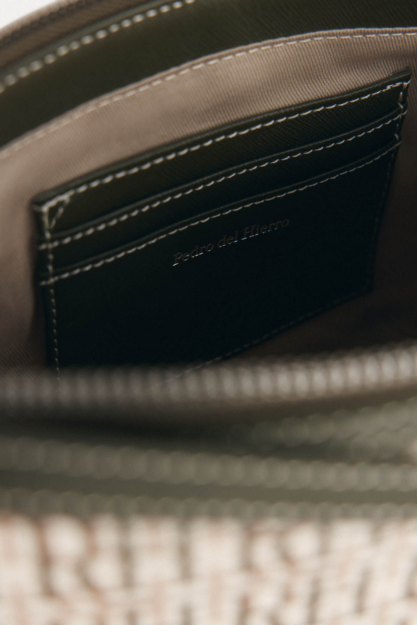 Pedro del Hierro Bolsa de hombro monograma Verde