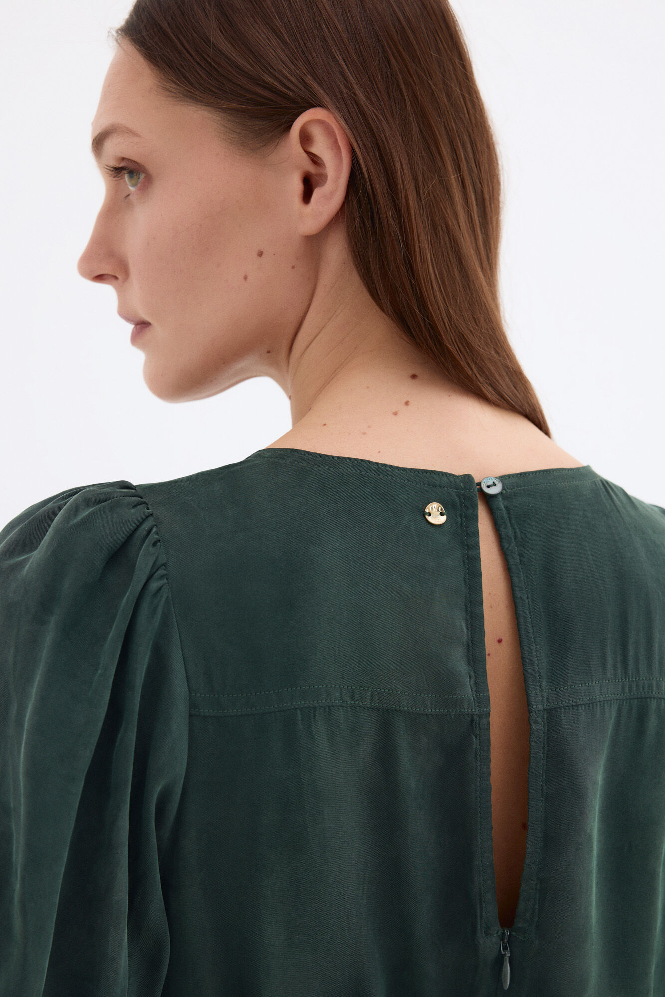 Pedro del Hierro Jumpsuit largo con detalle en las mangas Verde