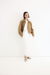 Pedro del Hierro Jeans stove pipe cropped Blanco