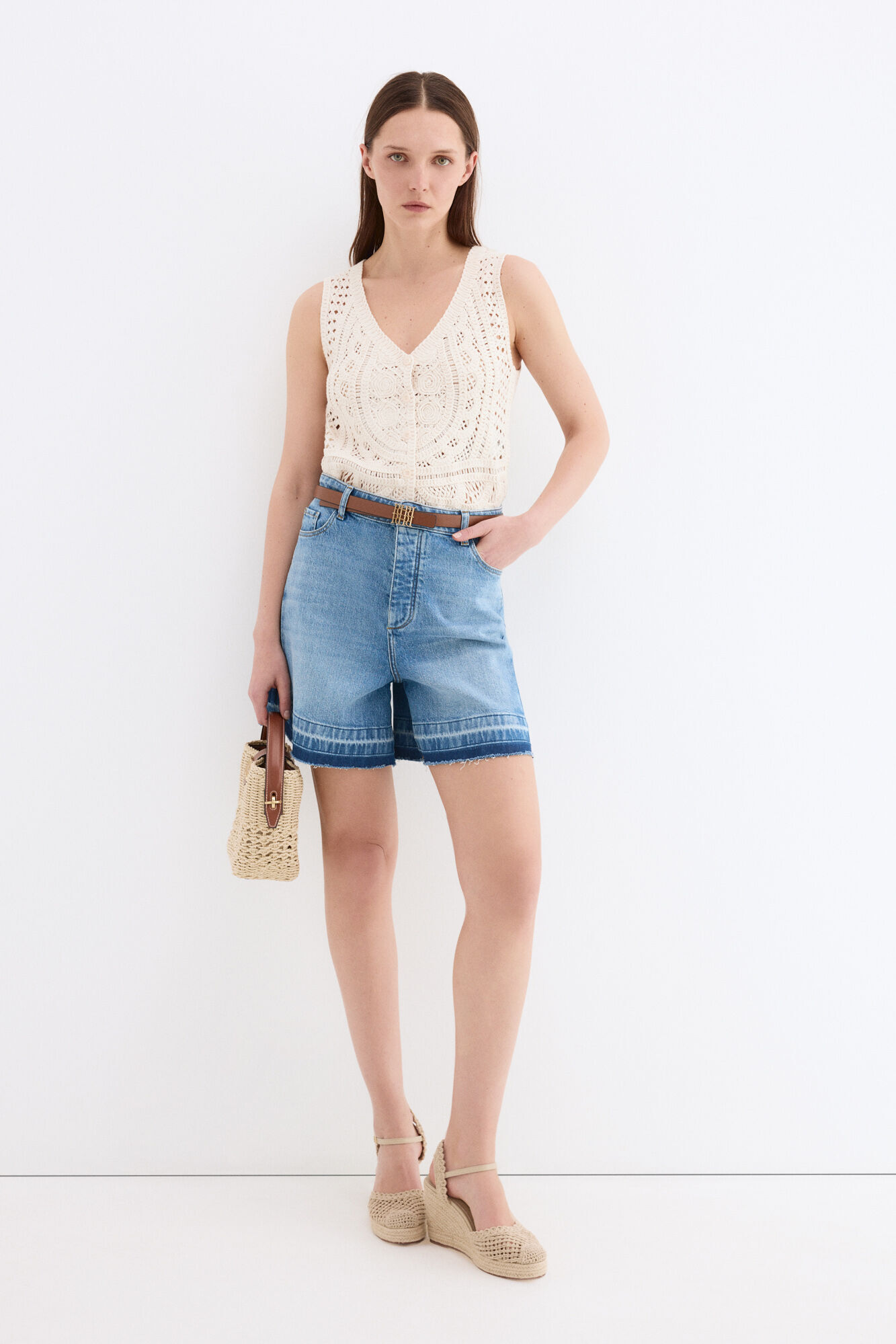 Pedro del Hierro Short de mezclilla