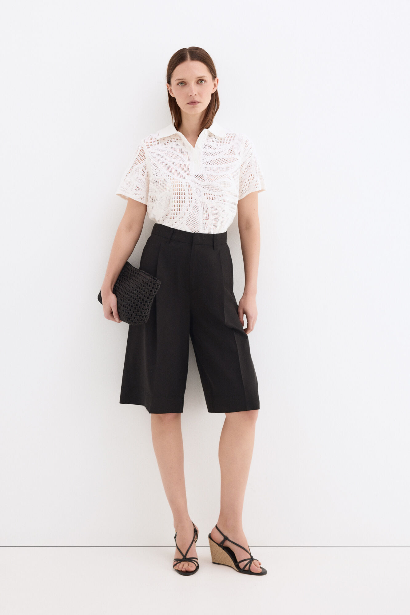 Pedro del Hierro Bermudas largas cl&aacute;sicas Negro