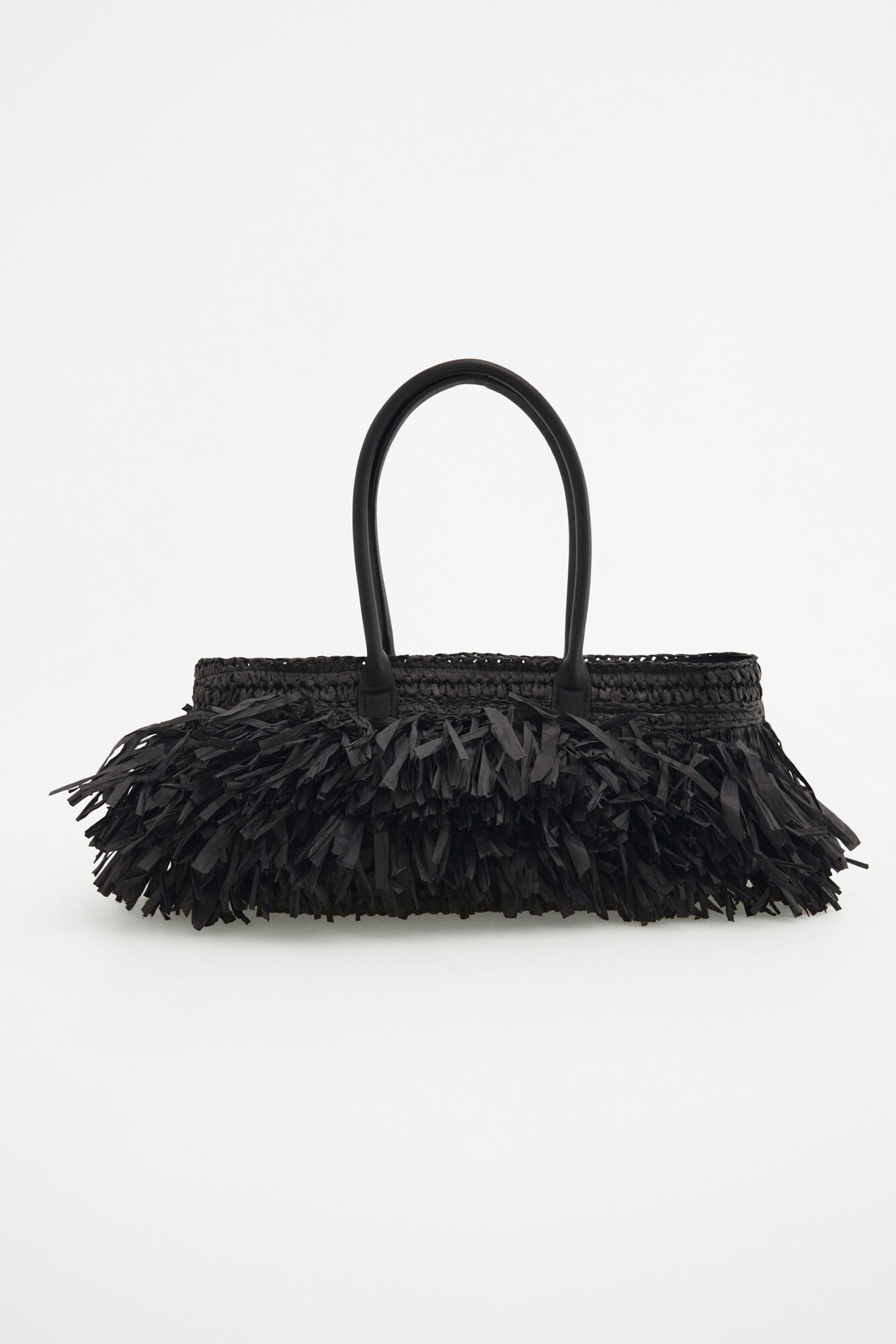 Pedro del Hierro Bolsa de hombro con flecos Negro