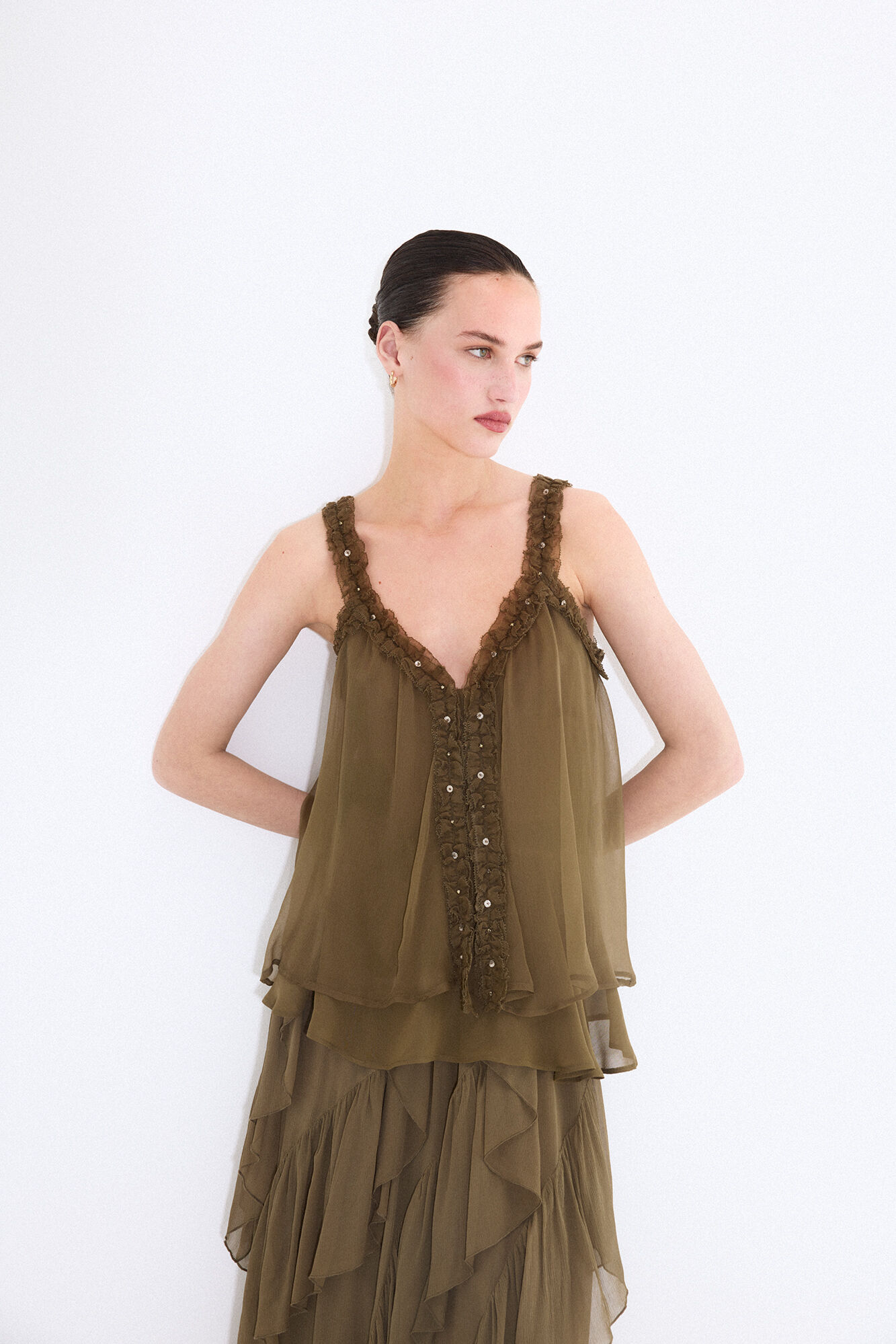 Pedro del Hierro Top tirantes volantes