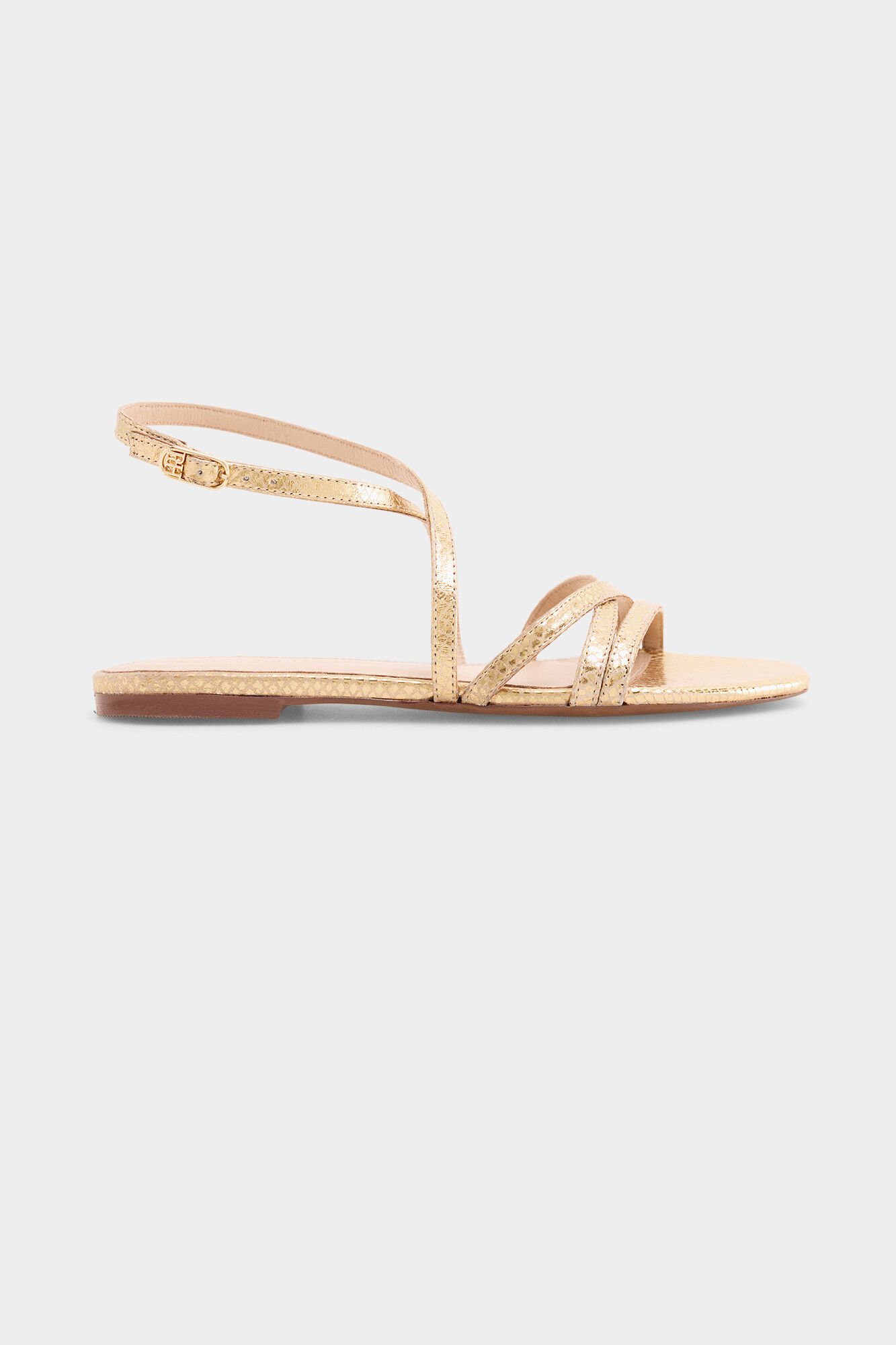 Pedro del Hierro Sandalia dorada Amarillo