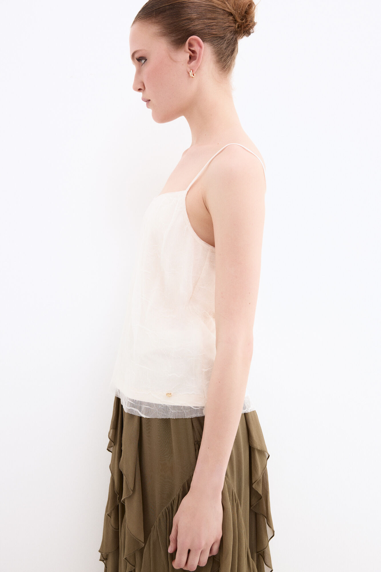 Pedro del Hierro Camiseta tirantes doble Blanco