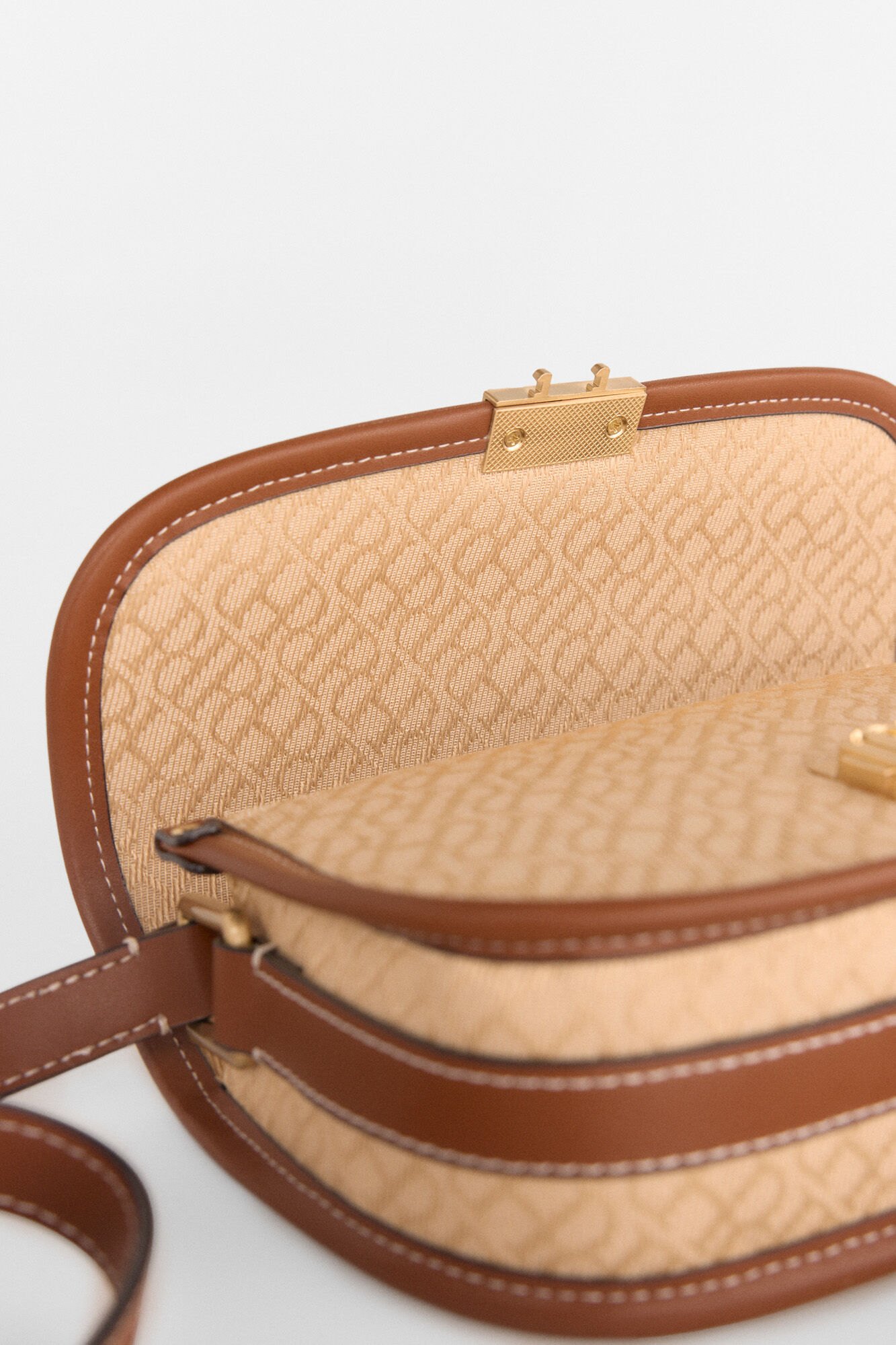 Pedro del Hierro Bandolera jacquard Beige