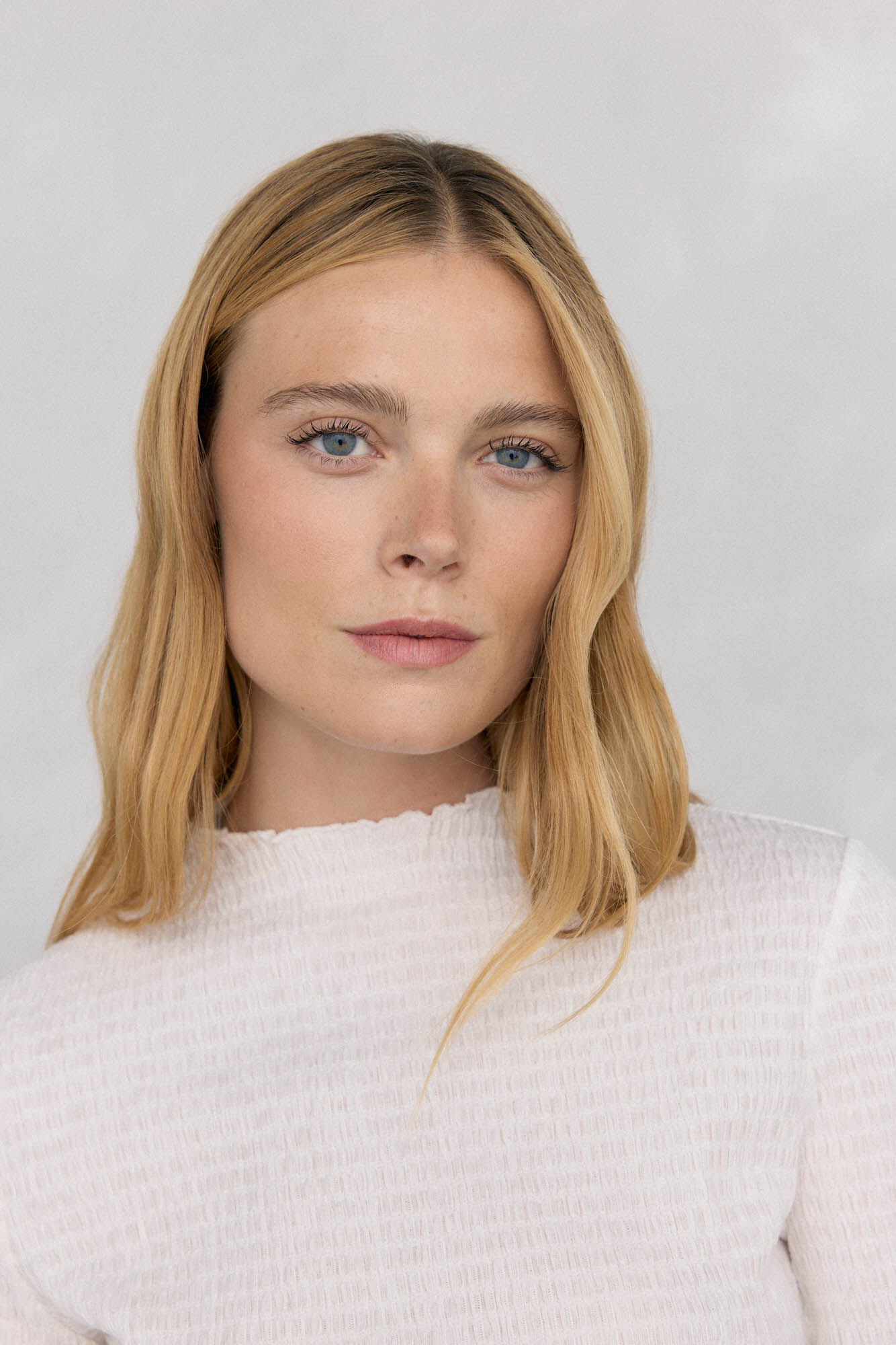 Pedro del Hierro Camiseta cuello chimenea estructura Blanco