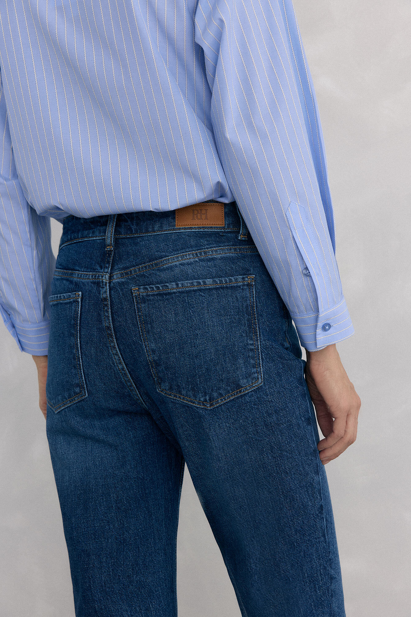 Pedro del Hierro Jeans straight basic Azul