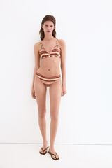 Pedro del Hierro Bikini estampado rayas Naranja
