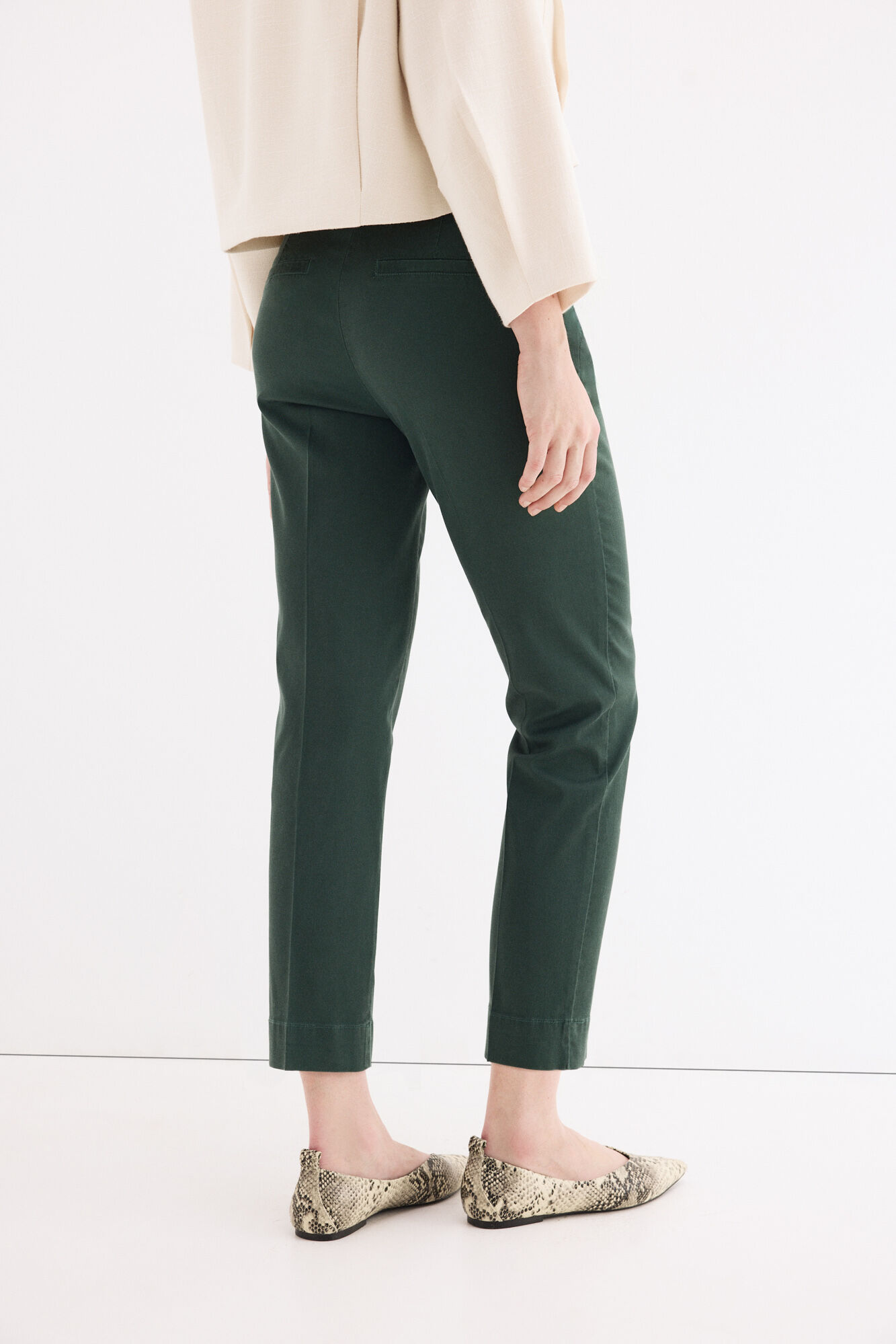 Pedro del Hierro Pantalones slim cl&aacute;sicos Verde