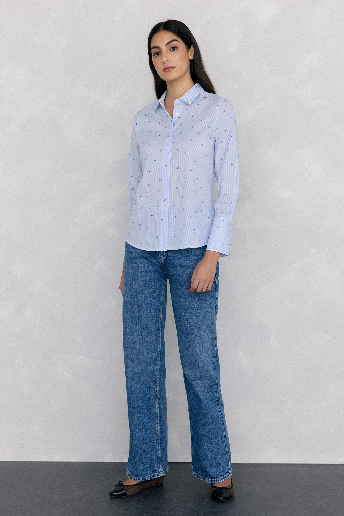 Pedro del Hierro Camisa b&aacute;sica de rayas easy iron Azul