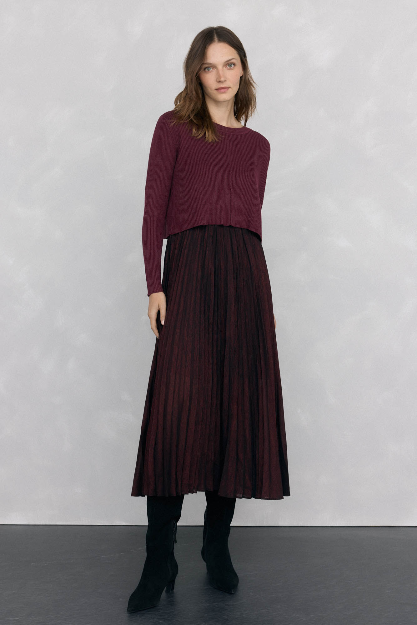 Pedro del Hierro Vestido de dos piezas con brillo