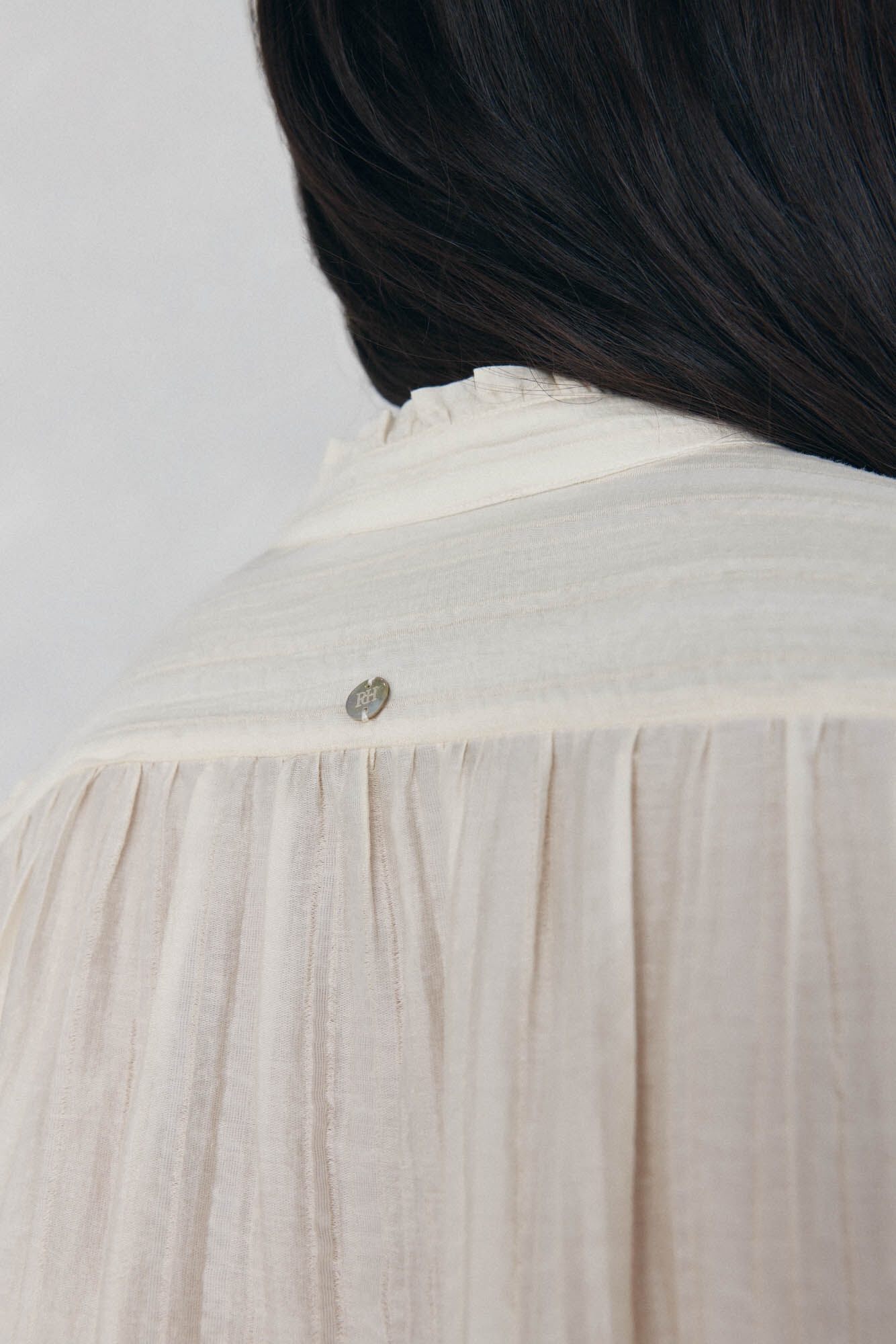 Pedro del Hierro Blusa holgada lisa Beige