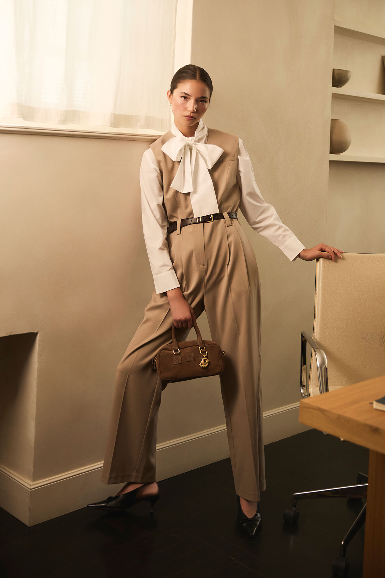 Pedro del Hierro Jumpsuit sastrero con cintur&oacute;n