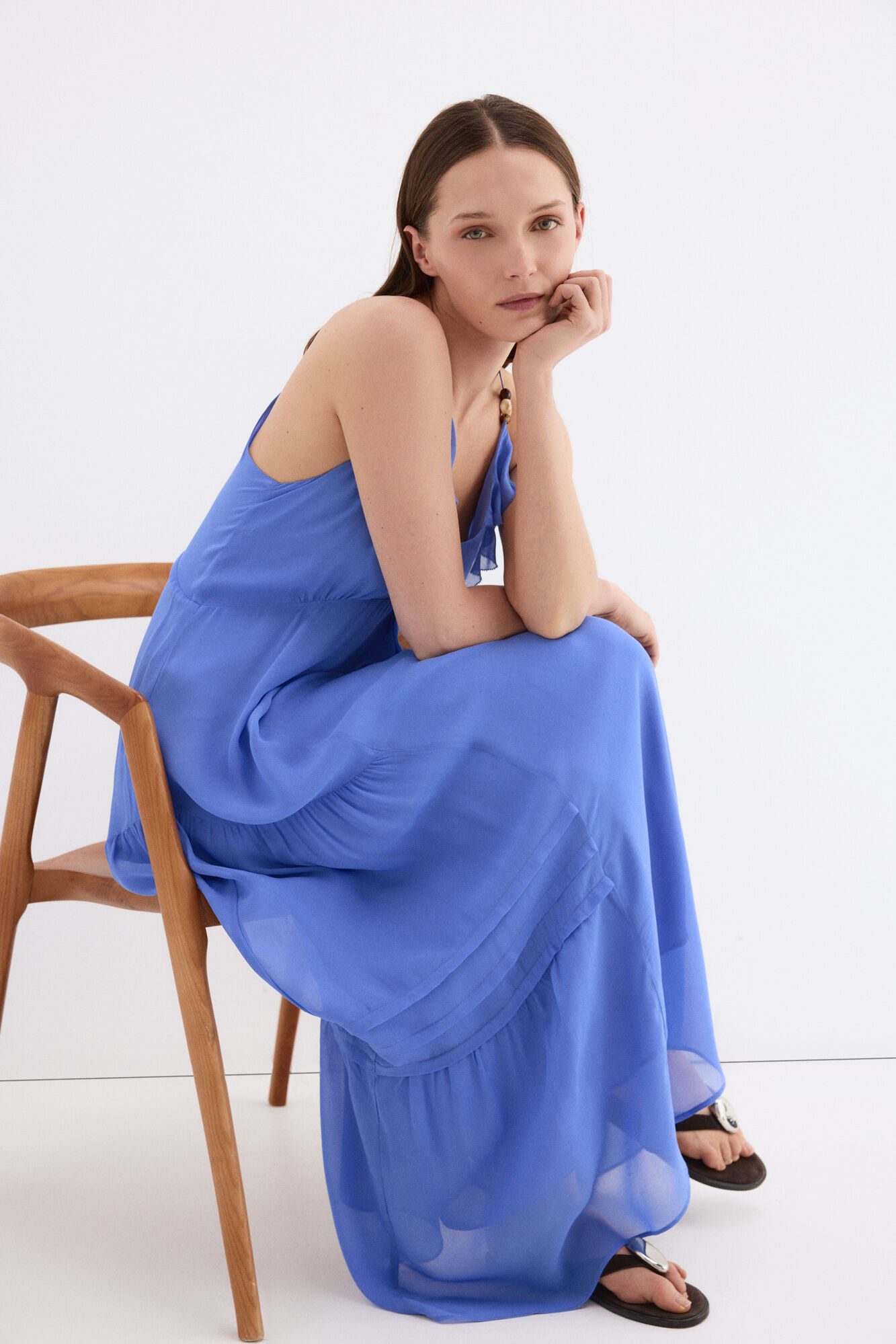 Pedro del Hierro Vestido fluido tirantes