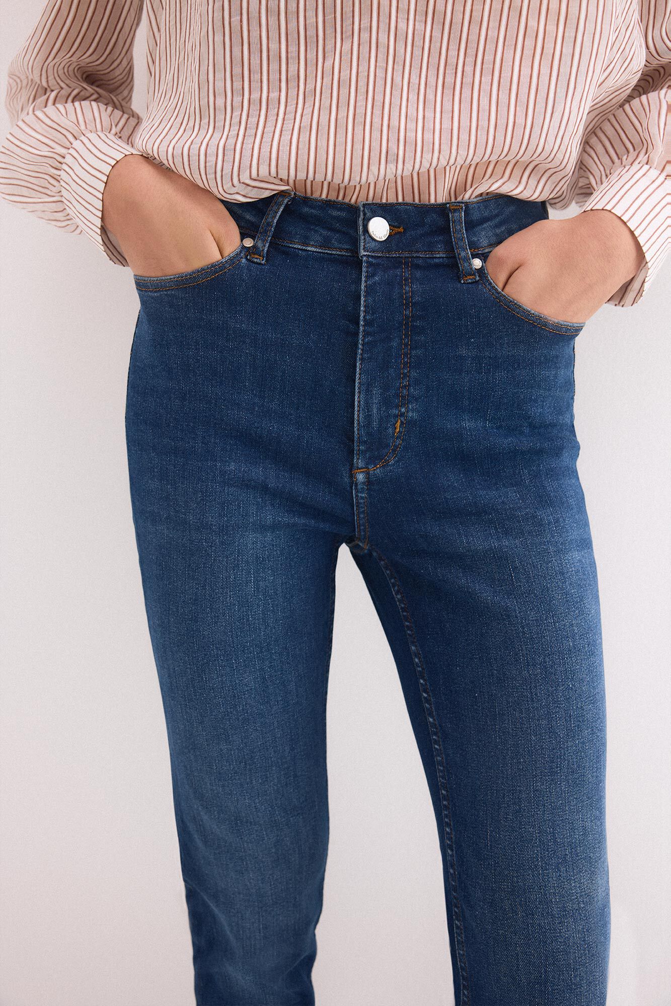 Pedro del Hierro Jeans push up skinny Azul