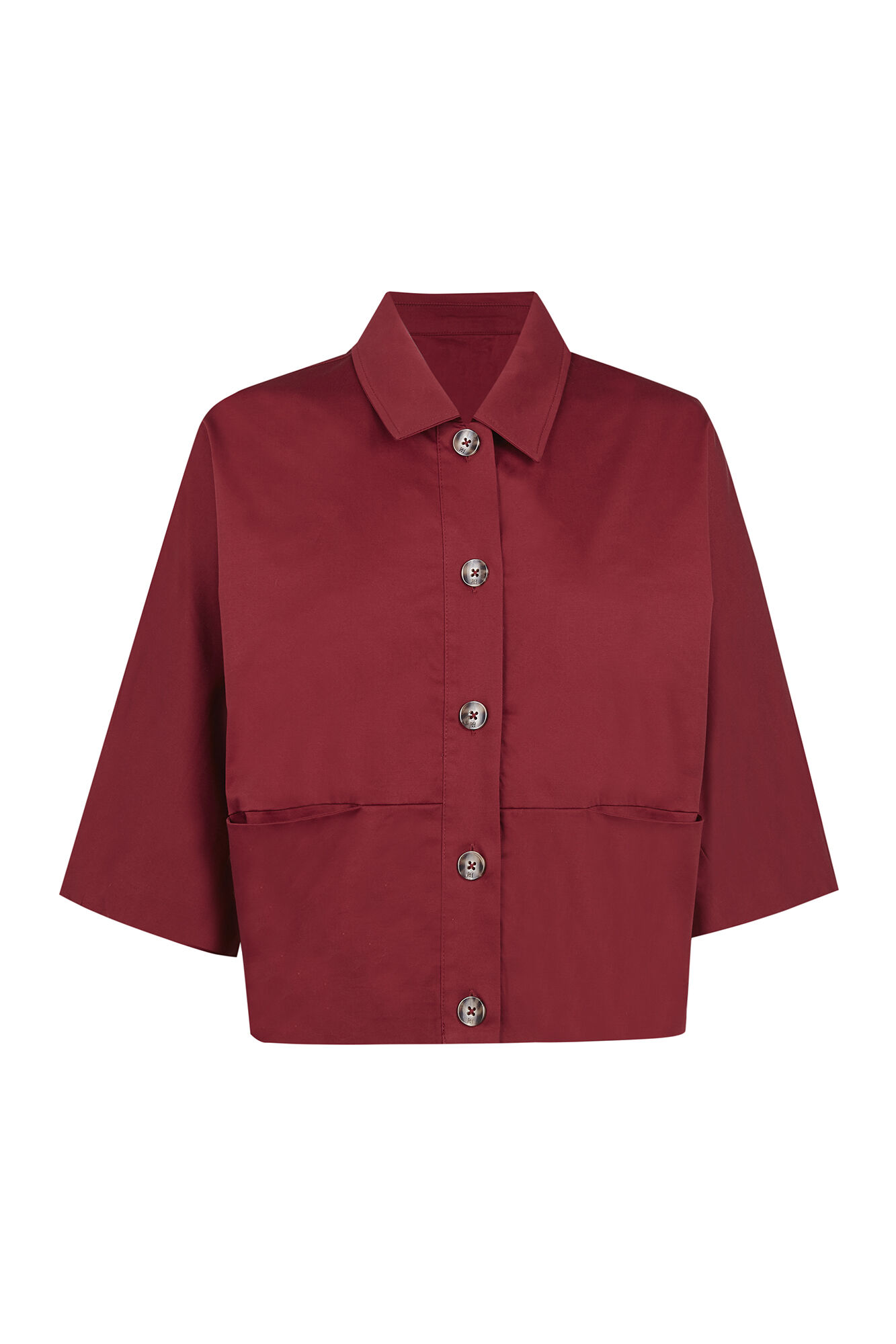 Pedro del Hierro Chamarra de popel&iacute;n Burdeos