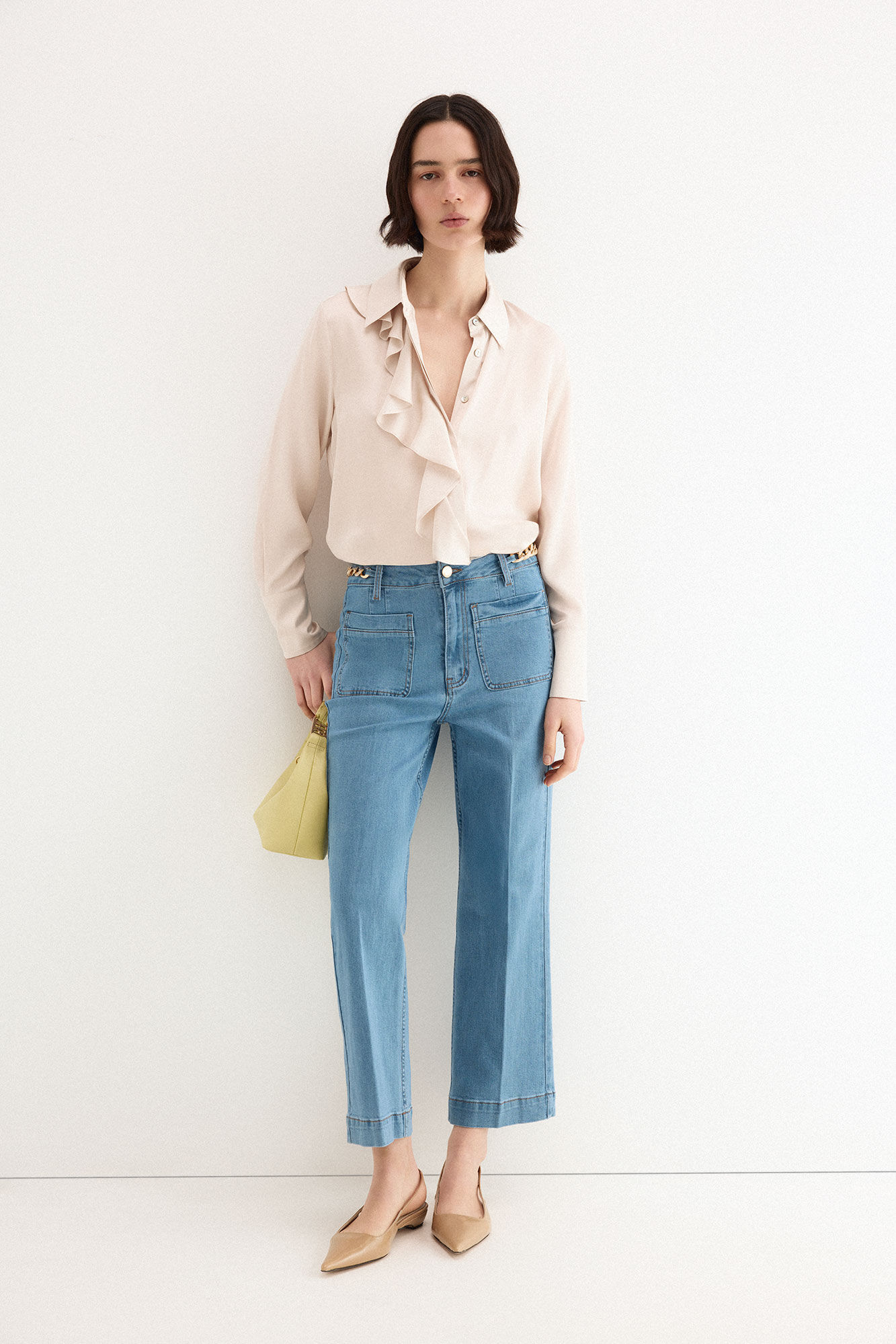 Pedro del Hierro Jeans stove pipe cropped