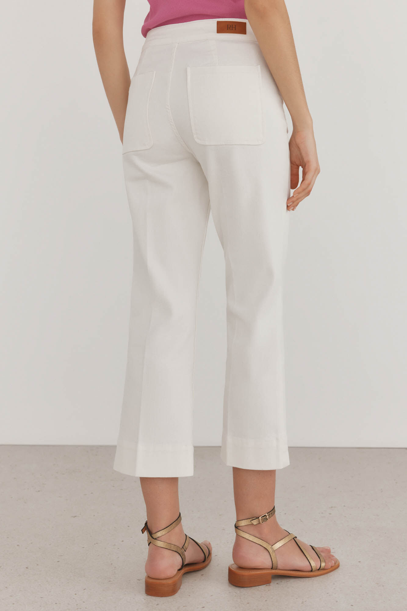 Pedro del Hierro Jeans stove pipe cropped Crudo